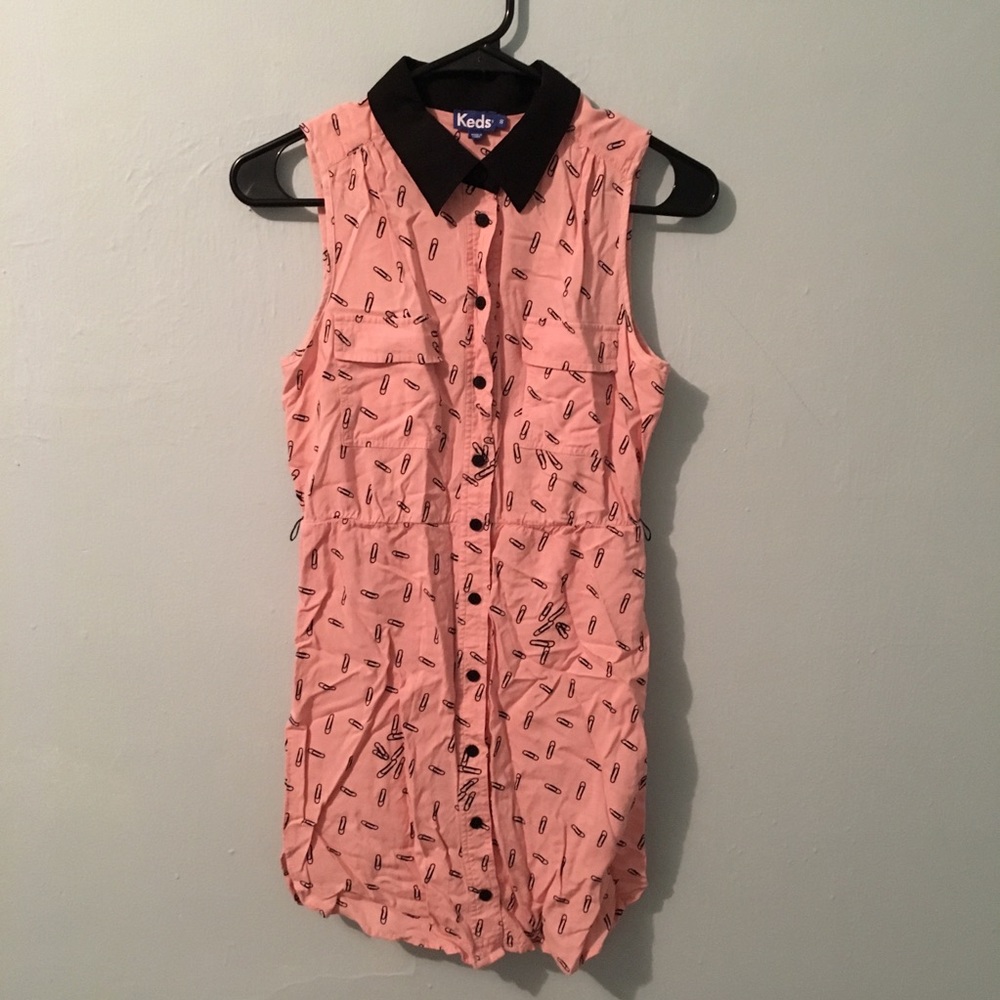 Collard Button-Down Dress